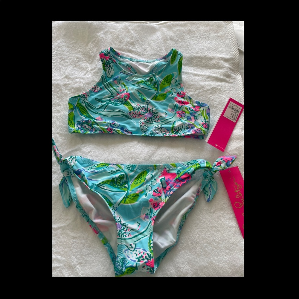 NWT Girls size 8 Lilly Pulitzer 2 piece bathing suit